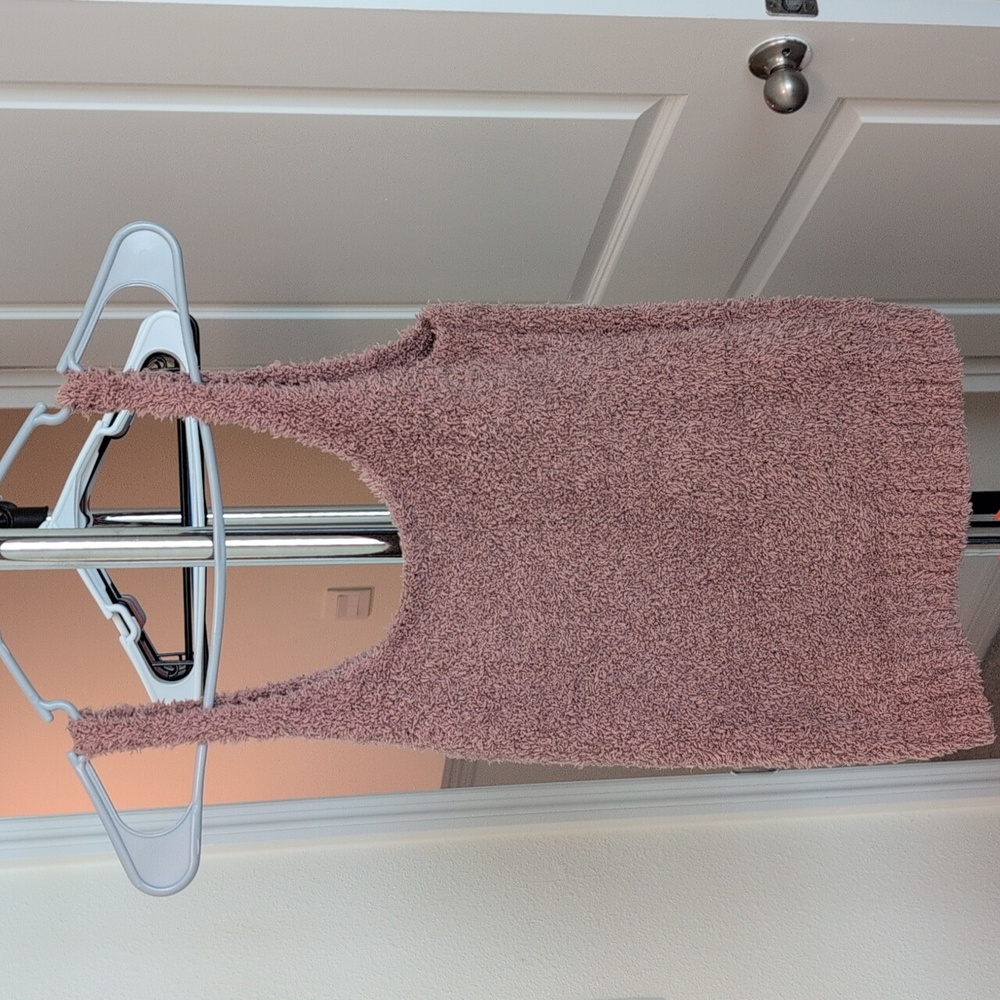 Plush Knit Skims Lounge Set in Soft Mauve